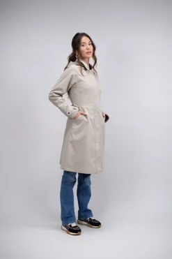 Harcour Tweeta Long Trench Coat|Femme Vestes & Blousons